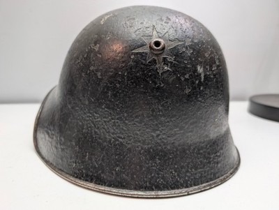 Swiss M18/40 Steel Combat Helmet 60s 70s 80s Soldier Inscribed