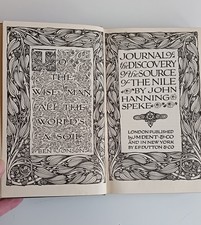 SPEKE, John Hanning DISCOVERY of The SOURCE OF THE NILE 1906 ILLUSTRATED 1st