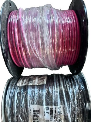 500ft Pv Wire Pack of Two Spools Black and Red 1000ft Total New