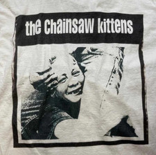 Rare Chainsaw Kittens Band Short Sleeve T-Shirt Cotton ED873 Rare Chainsaw Kittens Band Short Sleeve T-Shirt Cotton ED873