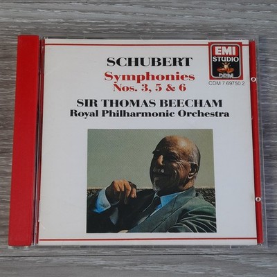 Schubert   Symphonies Nos. 3, 5 & 6 CD 1989 Classical EMI Studio UK