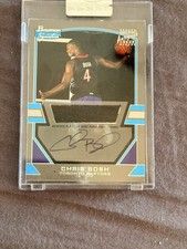 2003-04 Bowman Signature Chris Bosh Rookie Auto RC HOF PATCH RAPTORS # /249