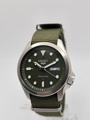 Seiko 5 Sports SRPE65K1 Olive Green Dial Automatic Watch Brand New in Box 40 mm