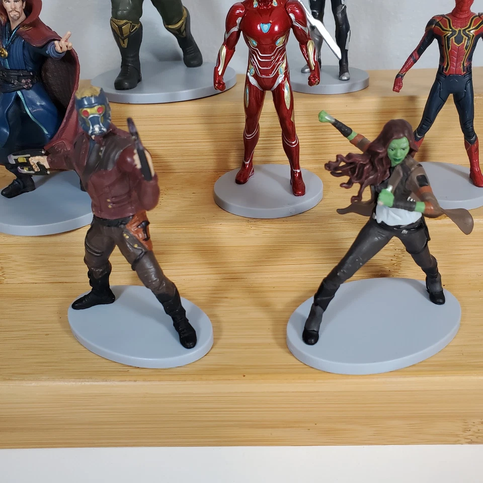 Disney Store Marvel Avengers Lote de 7 Figuras de Acción de PVC 4" Cake Toppers Juguetes Foto 3 de 4