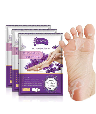 ALIVER  Mask 3 Pack, Exfoliator Peel off Calluses Dead Skin Callus Remover, Baby