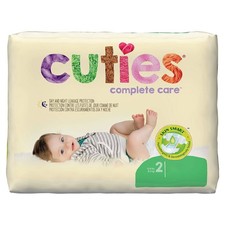 Cuties Complete Care Baby Diaper Size 2 12 to 18 lbs. CDB002 200 Ct