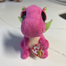 Ty Beanie Boos Darla Pink Dragon