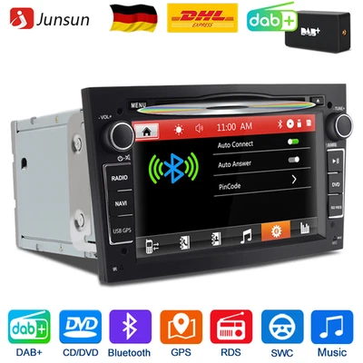 CD DVD Autoradio Für Opel Astra Vivaro Vectra Zafira Corsa Tigra GPS Navi DAB 7" - Bild 1 von 4
