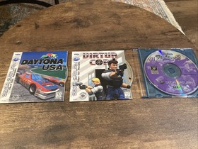 Sega Saturn 3 Free Games Pack Virtua Fighter 2  Virtua Cop Daytona USA CIB