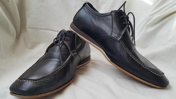 Men Navy Heels Black 42