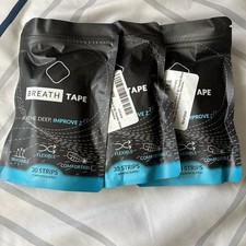 Lot Of 3 BREATH Tape 30 strips Mouth Tape that's Hypoallergenic , Cotton
