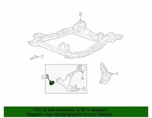 Brazo de control inferior delantero GM 2002-2009, PIEZA ORIGINAL OEM NUEVA, P/N 21990364 Foto 4 de 4