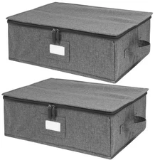 China Storage Containers Hard Shell 2 Pack, Platter Storage Case 17" x 13" x ...