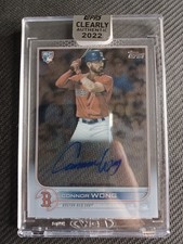 2022 Topps Clearly Authentic Autographs CONNOR WONG (RC) #CAA-CW Auto RED SOX