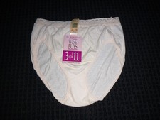 NOS Vtg Maidenform Wise Buys Cotton Panties High Cut Leg Stretch Lace PINK Sz 7