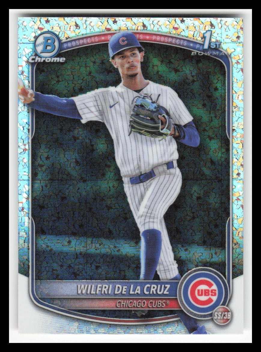 2025 Bowman Chrome Prospects Mini-Diamond Refractors #BCP209 Wilfri De La Cruz