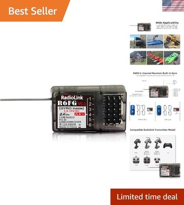 2.4G Long Range RC Gyro Receiver - Fast Response & Adjustable Gyro Functionality