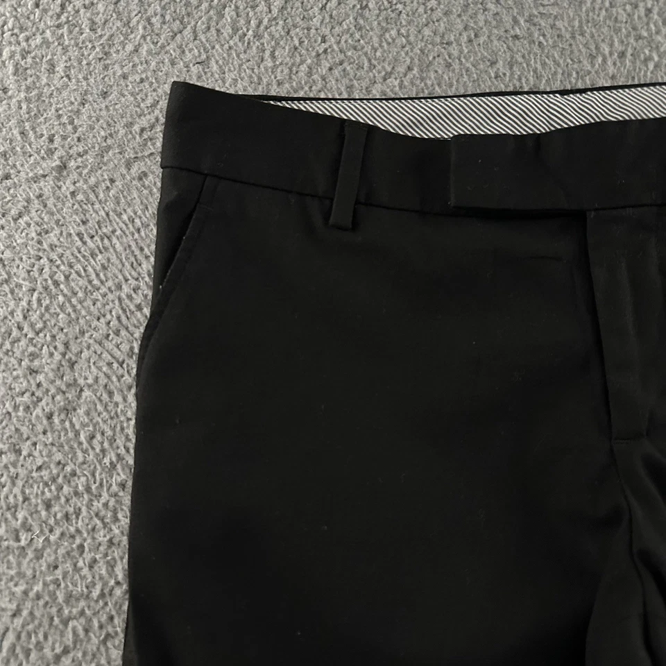 Pantalones para mujer Gap negros talla 4 carrera oficina tiro medio mezcla de poliéster Foto 3 de 4