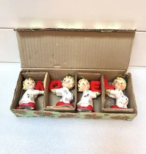 Vintage Napco Noel Pajama Kids Candlestick Holders