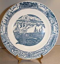 Ocean City New Jersey 1954 Diamond Jubilee Plate HTF