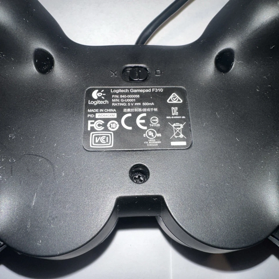 Logitech F310 Logitech Gamepad USB Controlador con cable para PC Foto 4 de 4