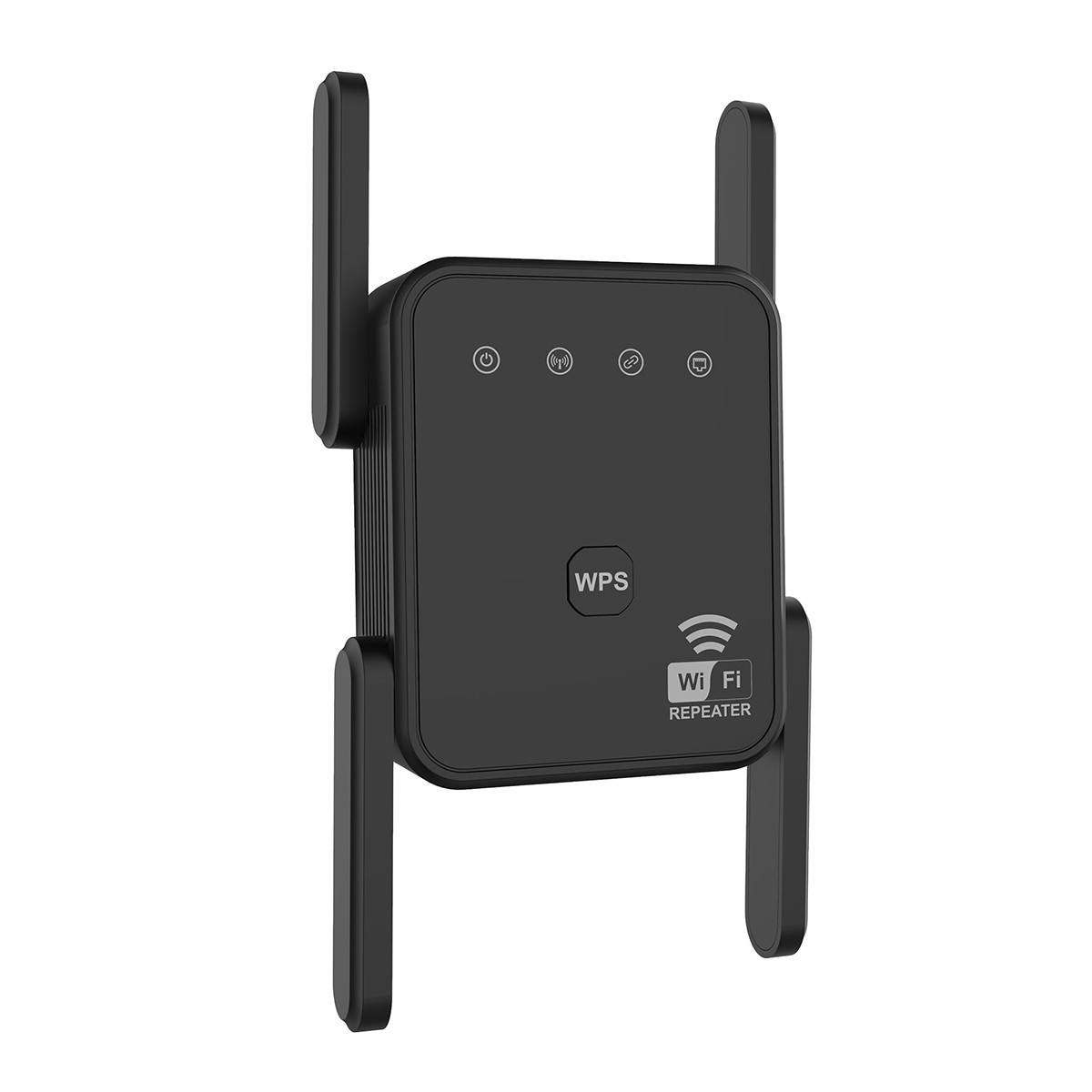 300Mbps WiFi Extender Booster Repeater for Home Outdoor - Wireless Network Black