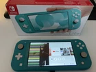Nintendo Switch Lite 32GB Handheld Console Blue - Spares/Repairs - Broken Screen