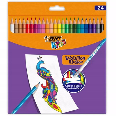 3086123570900 Kredki ołówkowe Kids Evolution Illusion 24 kol BIC BIC