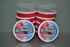  12 ICE BREAKERS Duo Fruit  Cool Strawberry, 1.3 oz Each, BB Date 12/2027