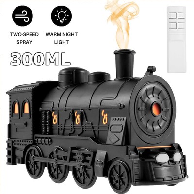 300ml Mini Train Shape Essential Oil Diffuser with Light Diffuser Humidifier DHL