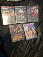 Lot Of 5 Movies On Dvd -xxx-big Lebowski-tequila Sunrise-private Parts
