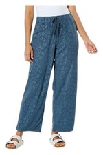 Comfort Code Leopard-Embossed Fleece Pull-on Lounge Pant Blue