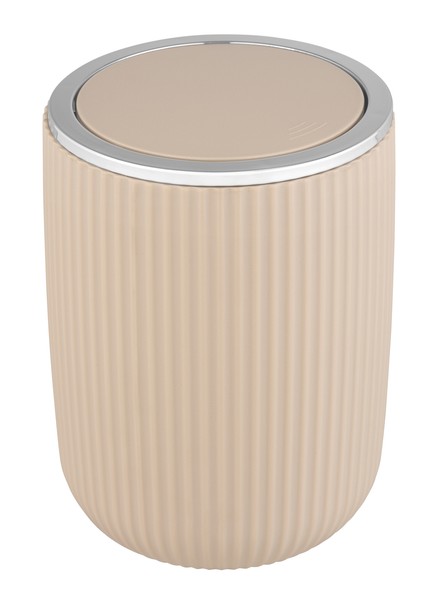 Wenko Schwingdeckeleimer Agropoli Beige Badezimmer Kosmetikeimer Bpa Frei-image