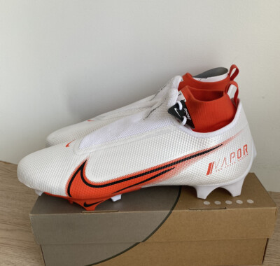 Nike Carbon 2.0 Football Cleats, Sz16,White/Orange Nike Carbon 2.0 Football Cleats, Sz16,White/Orange main image 3