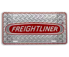 FREIGHTLINER LOGO DIAMOND EMBOSSED PLATE VEHICLE LICENSE PLATE TRUCK SEMI TAG 3D