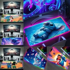 Gaming RGB Mouspad XXL lilo und stitch LED Ga...