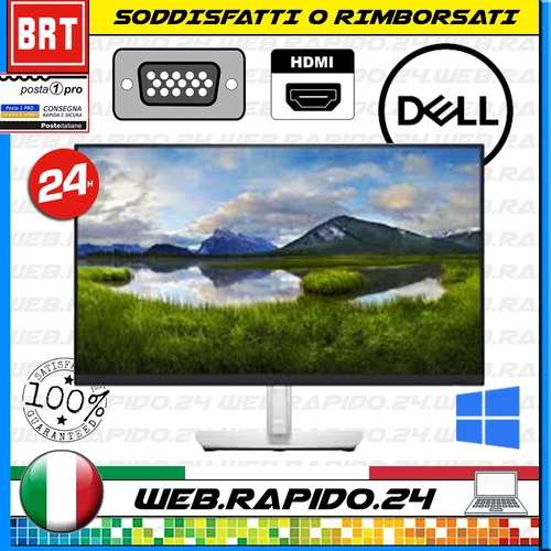PC MONITOR 27 SCHERMO 4K UHD DELL P2721Q IPS VGA DVI HDMI DISPLAY ULTRA HD 23 24