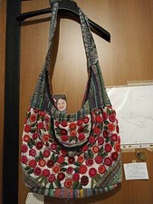 Borsa sacca fiori rossi