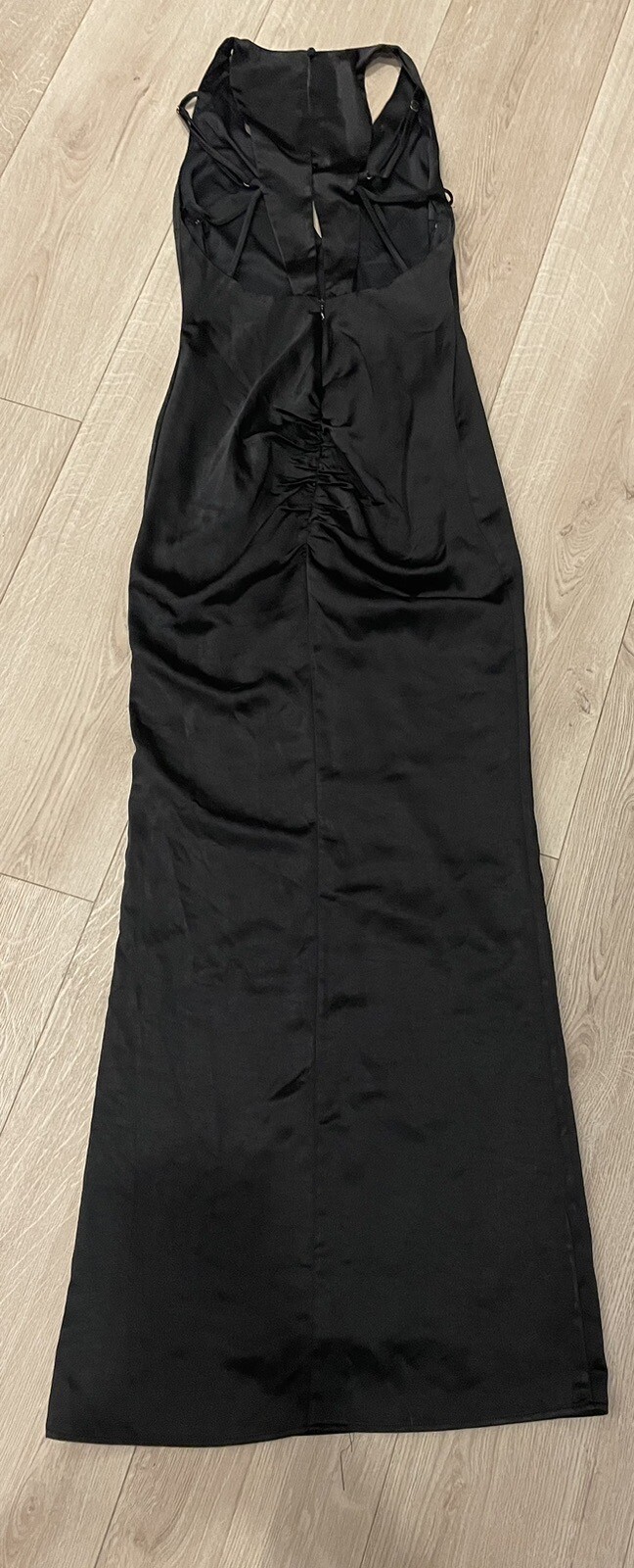 Christmas Party Black Heavy Satin CLUB L LONDON DRESS SIZE 6 RRP £85 eBay