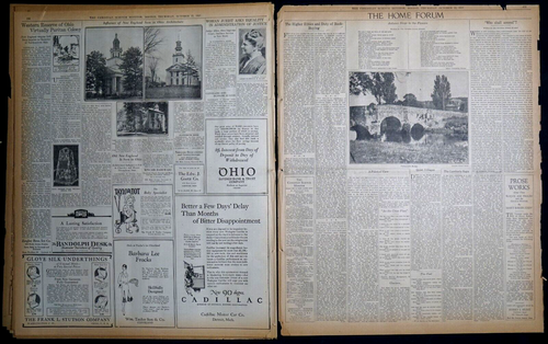 1925 Christian Science Monitor 38 Page Newspaper Special Section - Ohio History - Picture 14 of 14