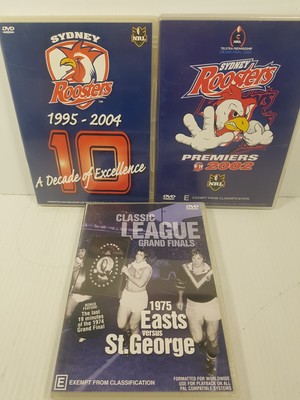 Eastern Suburbs Roosters NRL Dvd pack (3xDvd, Region 0 (All) See description