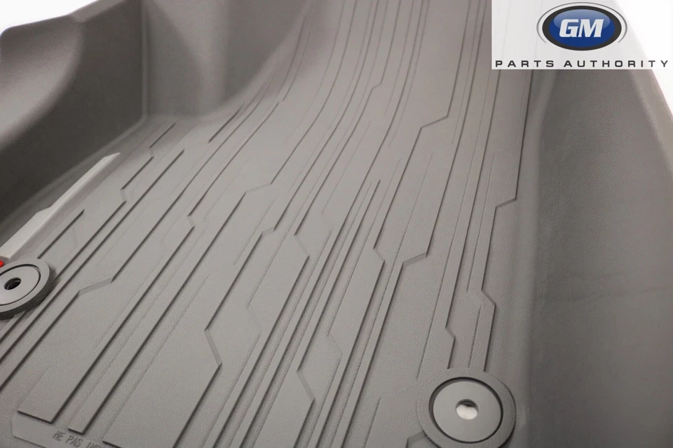 GMC Acadia 2017-2022 equipamiento revestimiento de piso gris ceniza oscuro delantero y trasero genuino GM Foto 3 de 4