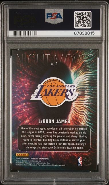 ニコラ・ヨキッチ　NIGHT MOVES DONRUSS PSA9 ニコラ・ヨキッチ NIGHT MOVES DONRUSS PSA9 ニコラ・ヨキッチ