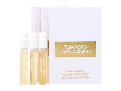 TOM FORD COSTA AZZURRA EDP 1.5ml .05fl oz x 3 COLOGNE PERFUME SPRAY SAMPLES