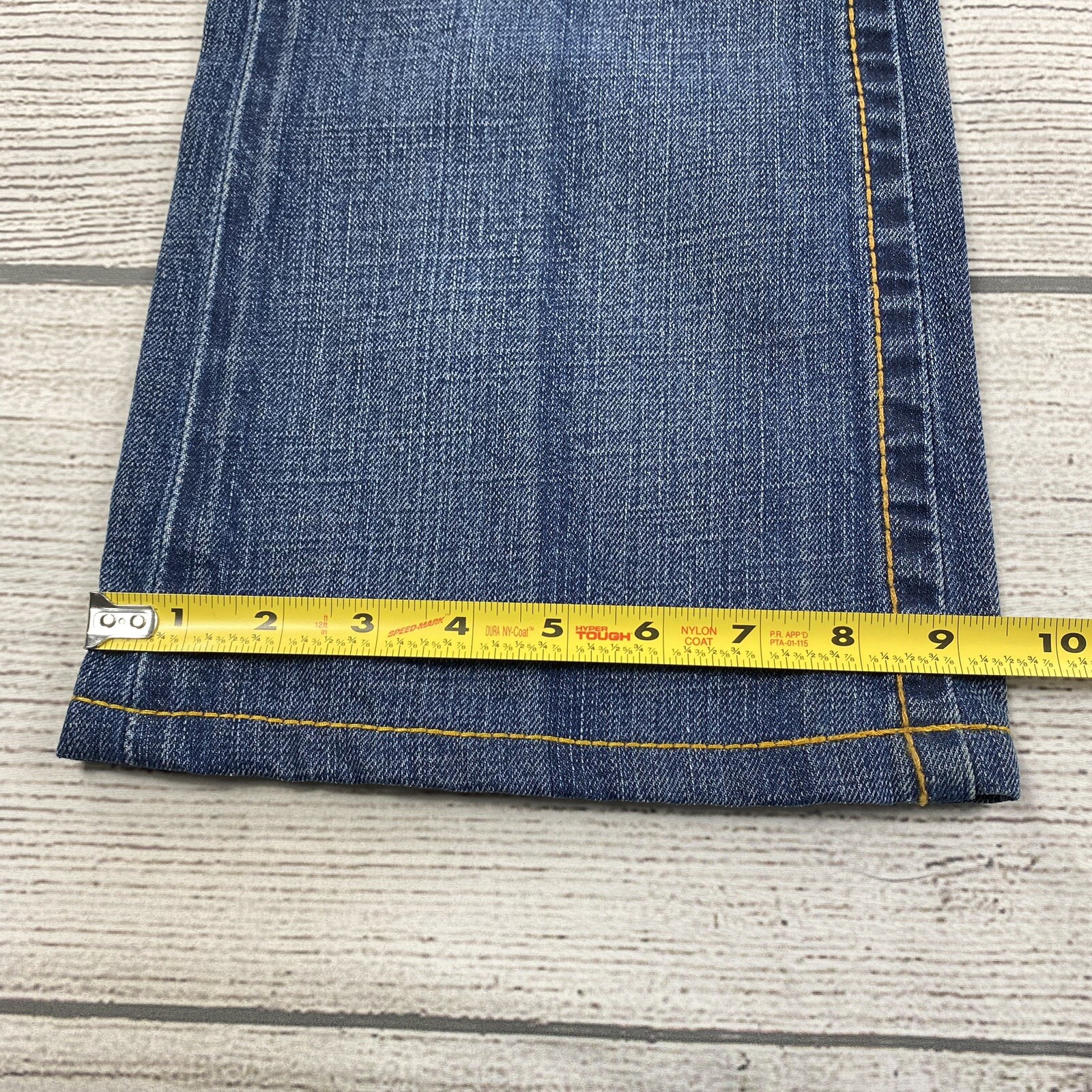 True Religion Vintage Heritage Jeans Women Size 26 Denim Pants Suspender Buttons thumbnail 14