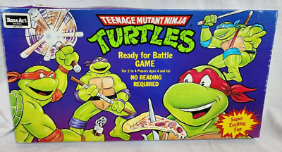 Vintage TMNT 90s Teenage Mutant Ninja Turtles Ready for Battle