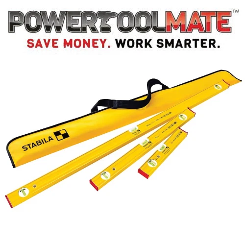 Stabila Pro Set 80 AS 4 Piece Spirit Level Set - 30cm / 60cm / 120cm 19714