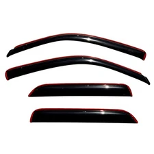 AVS Front & Rear In-Channel Smoke Acrylic Window Ventvisor for 09-15 Honda Pilot
