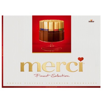 (20,24 /1kg) Storck Merci Große Vielfalt, Finest Selection, 675g Packung