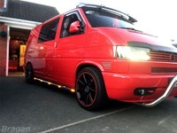 Seiten Stangen + LED FüR Volkswagen Transporter T5 Caravelle Swb 2004-2015 RöCke